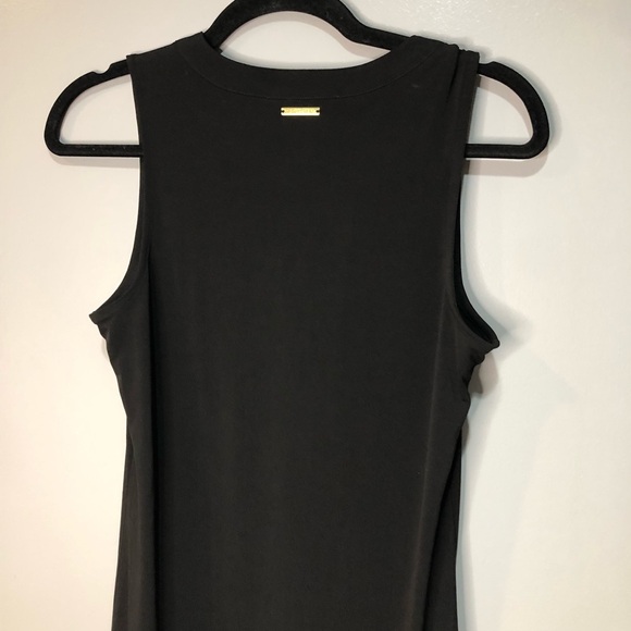 Michael Kors Black Sleeveless Dress with flutter ruffle bottom - Picture 5 of 12